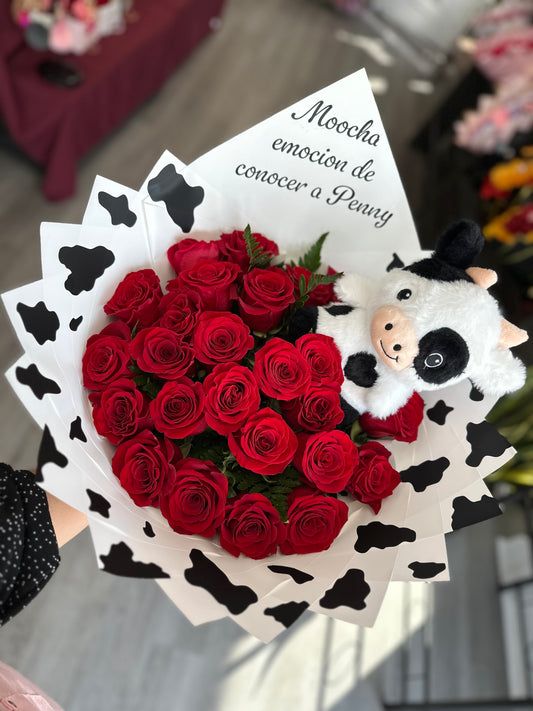 25 Red Roses Vaquita Bouquet