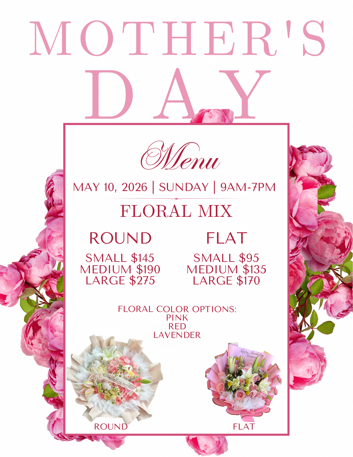Flat Style Floral Mix