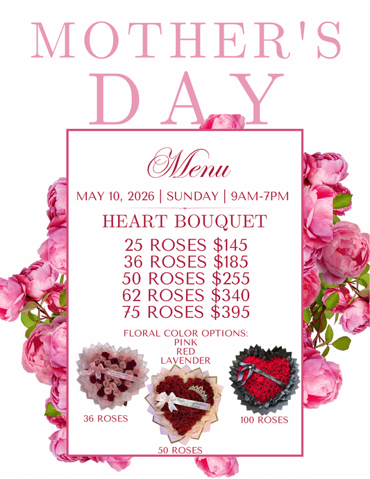 Mother’s Day Heart Shape Bouquet